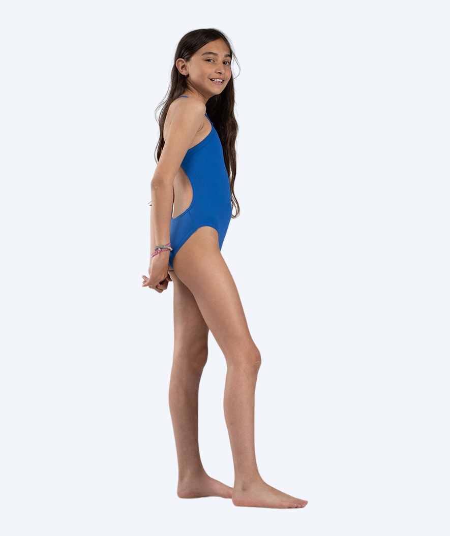 Watery swimsuit for girls - Freestyler Solid - Sky Blue